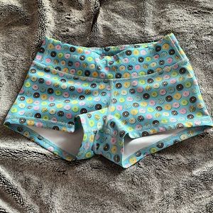 Donut Compete Every Day athletic shorts.